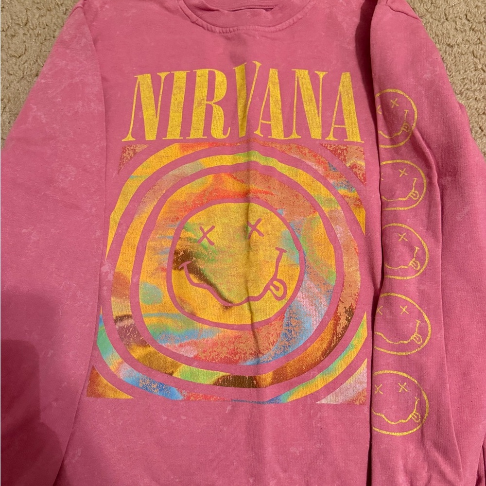 Nirvana Pink Crewneck